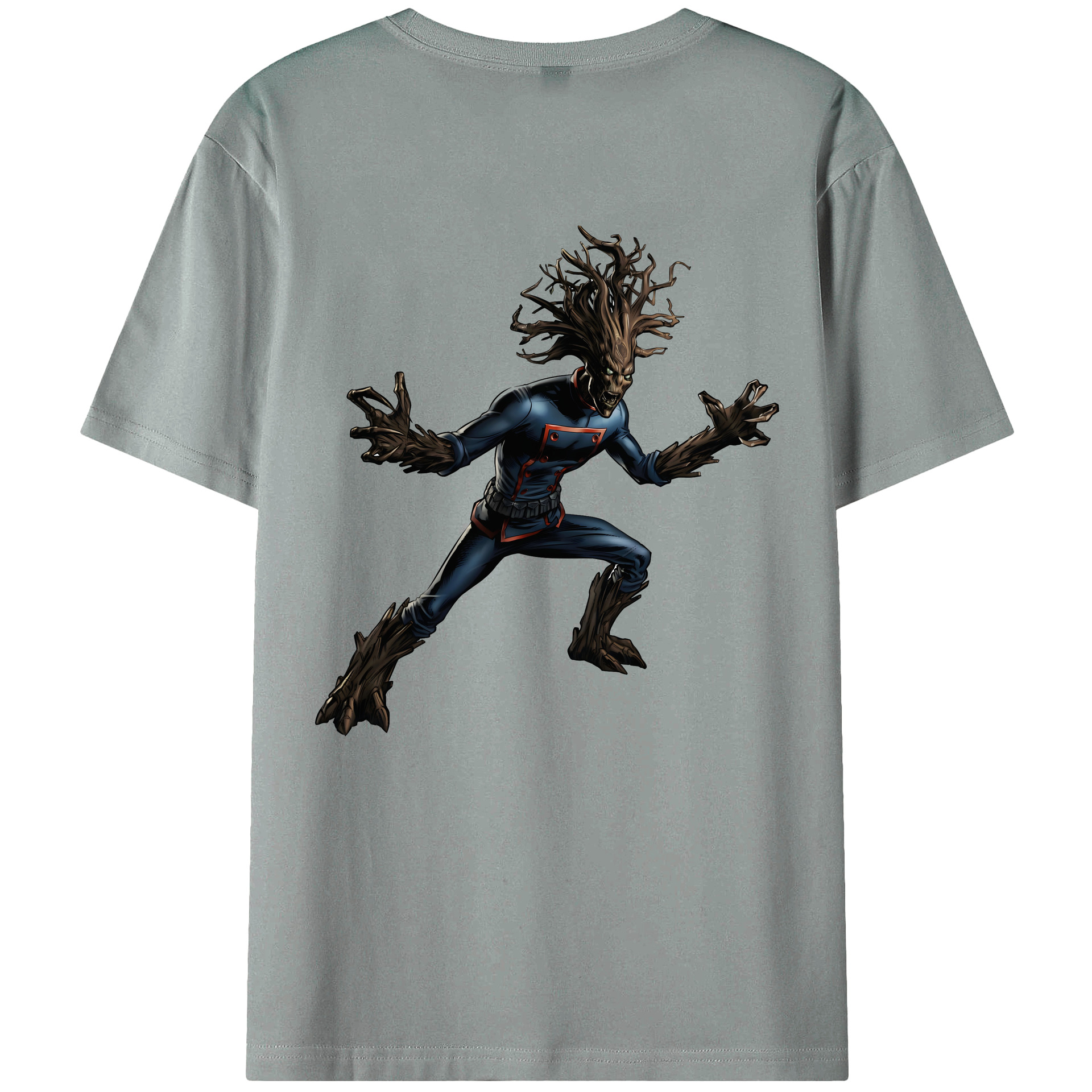 （画像用） アベンジャーズ The Avengers 綿100％ メンズ半袖Tシャツ（バックプリント） 通気性
